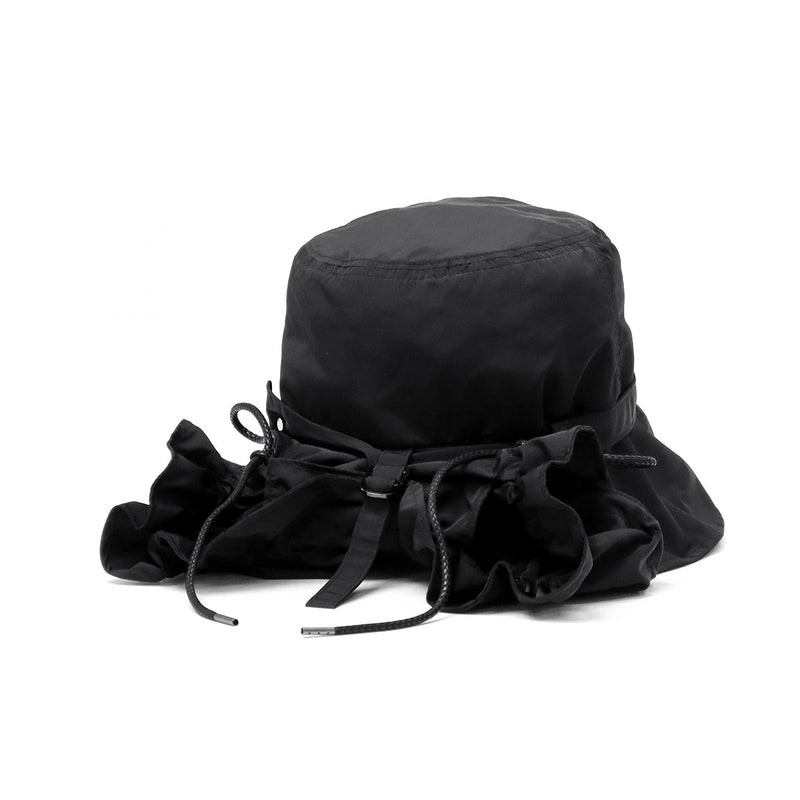 CA4LA 帽子 ハット レディース つば広 洗濯機 カシラ ブランド おしゃれ UVカット 遮光 遮熱 撥水 防風 日よけ 日本製 秋 冬 可愛い リボン 手洗い 洗濯可 ポケッタブル フード ナイロン CLARISSE SHK01256