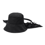 CA4LA 帽子 ハット レディース つば広 洗濯機 カシラ ブランド おしゃれ UVカット 遮光 遮熱 撥水 防風 日よけ 日本製 秋 冬 可愛い リボン 手洗い 洗濯可 ポケッタブル フード ナイロン CLARISSE SHK01256