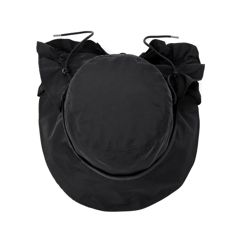 CA4LA 帽子 ハット レディース つば広 洗濯機 カシラ ブランド おしゃれ UVカット 遮光 遮熱 撥水 防風 日よけ 日本製 秋 冬 可愛い リボン 手洗い 洗濯可 ポケッタブル フード ナイロン CLARISSE SHK01256