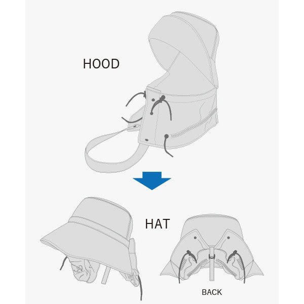 CA4LA 帽子 ハット レディース つば広 洗濯機 カシラ ブランド おしゃれ UVカット 遮光 遮熱 撥水 防風 日よけ 日本製 秋 冬 可愛い リボン 手洗い 洗濯可 ポケッタブル フード ナイロン CLARISSE SHK01256