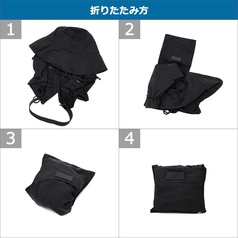 CA4LA 帽子 ハット レディース つば広 洗濯機 カシラ ブランド おしゃれ UVカット 遮光 遮熱 撥水 防風 日よけ 日本製 秋 冬 可愛い リボン 手洗い 洗濯可 ポケッタブル フード ナイロン CLARISSE SHK01256