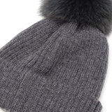 CA4LA 帽子 ニット帽 レディース 秋冬 秋 冬 カシラ ブランド おしゃれ ニットキャップ 防寒 暖かい ポンポン フォックスファー リブ編み モヘヤ ウール シルク 日本製 ふわふわ ニット 可愛い EX PLATINA FOX 7 SHK01260