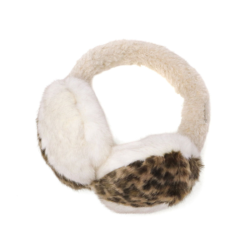 CA4LA イヤーマフ 耳当て 防寒 大人 レディース コンパクト 秋冬 秋 冬 カシラ おしゃれ イヤマフ ブランド 可愛い もこもこ 暖かい ツートン バイカラー ヒョウ柄 フェイクファー 日本製 NAGI 5 SHK01263