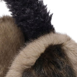 CA4LA イヤーマフ 耳当て 防寒 大人 レディース コンパクト 秋冬 秋 冬 カシラ おしゃれ イヤマフ ブランド 可愛い もこもこ 暖かい ツートン バイカラー ヒョウ柄 フェイクファー 日本製 NAGI 5 SHK01263