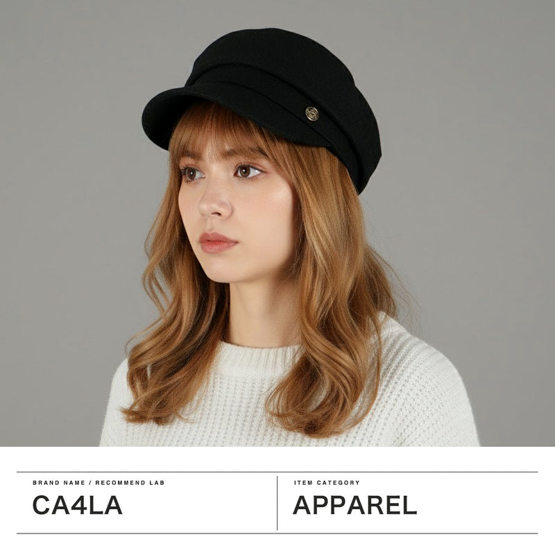 CA4LA 帽子 キャスケット レディース 秋冬 秋 冬 カシラ おしゃれ ブランド 大きめサイズ ハンチング 大人 手洗い 洗濯機 洗濯可 UVカット 日本製 チェック ウール混 可愛い シンプル キャップ MAT PATTERN TAM02718