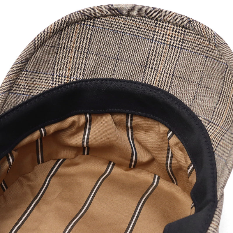 CA4LA 帽子 キャスケット レディース 秋冬 秋 冬 カシラ おしゃれ ブランド 大きめサイズ ハンチング 大人 手洗い 洗濯機 洗濯可 UVカット 日本製 チェック ウール混 可愛い シンプル キャップ MAT PATTERN TAM02718