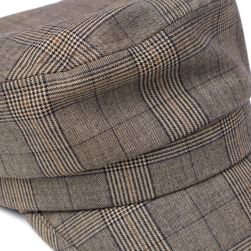 CA4LA 帽子 キャスケット レディース 秋冬 秋 冬 カシラ おしゃれ ブランド 大きめサイズ ハンチング 大人 手洗い 洗濯機 洗濯可 UVカット 日本製 チェック ウール混 可愛い シンプル キャップ MAT PATTERN TAM02718