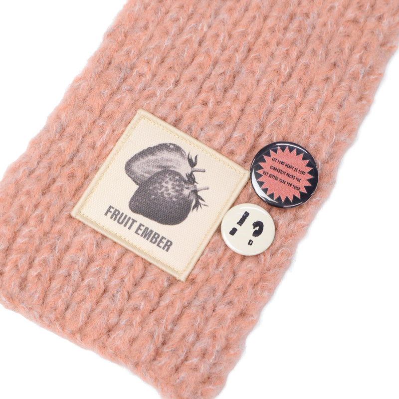 CA4LA ニット帽 フード マフラー付きフード レディース メンズ カシラ 帽子 マフラー付き帽子 フードマフラー おしゃれ かわいい マフラー 防寒 一体型 フーディー 缶バッジ付き 日本製 SLOVIA TKU00420