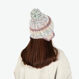 CA4LA ニット帽 レディース メンズ カシラ 帽子 耳あて 秋冬 おしゃれ かわいい ポンポン ブランド 防寒 耳付きニット ミックスカラー カラフル ふわふわ 日本製 STRAWBERRY TREE 7 TKU00438