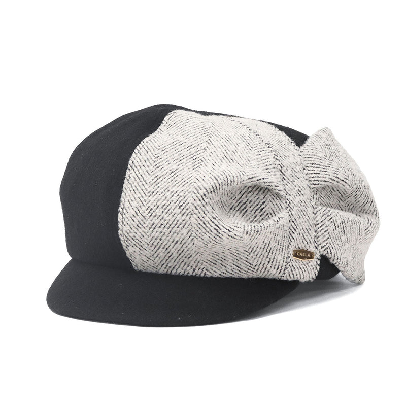 CA4LA キャスケット レディース 帽子 カシラ ブランド 女性 おしゃれ ハンチング かわいい 秋冬 秋 冬 ウール混 可愛い シンプル キャップ つば UVカット 紫外線対策 サイズ調節 日本製 HK NOELLE TOZ00106