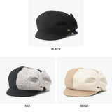 CA4LA キャスケット レディース 帽子 カシラ ブランド 女性 おしゃれ ハンチング かわいい 秋冬 秋 冬 ウール混 可愛い シンプル キャップ つば UVカット 紫外線対策 サイズ調節 日本製 HK NOELLE TOZ00106