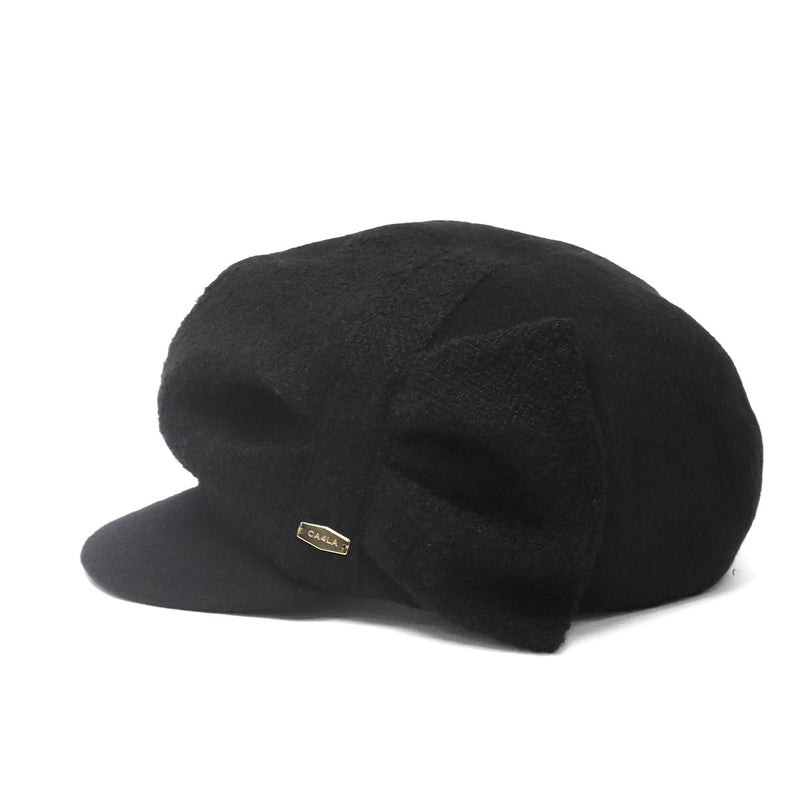 CA4LA キャスケット レディース 帽子 カシラ ブランド 女性 おしゃれ ハンチング かわいい 秋冬 秋 冬 ウール混 可愛い シンプル キャップ つば UVカット 紫外線対策 サイズ調節 日本製 HK NOELLE TOZ00106