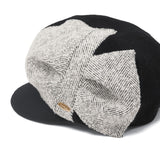 CA4LA キャスケット レディース 帽子 カシラ ブランド 女性 おしゃれ ハンチング かわいい 秋冬 秋 冬 ウール混 可愛い シンプル キャップ つば UVカット 紫外線対策 サイズ調節 日本製 HK NOELLE TOZ00106