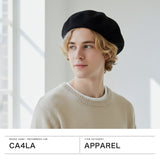 CA4LA ベレー帽 メンズ レディース 大きめ カシラ 帽子 おしゃれ シンプル かわいい ベレー ウール 秋冬 秋 冬 ベーシック 大人 ゆったり シルエット 深め 大きい ユニセックス 日本製 DANNY TOZ00128