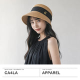 CA4LA クロッシェ 帽子 ハット レディース 麦わら 深め 夏用 カシラ 春夏 春 夏 おしゃれ 麦 カジュアル 上品 きれいめ 女性 リボン ペーパー ダウンブリム 日本製 Main Collection CAMILA6 KTZ02690