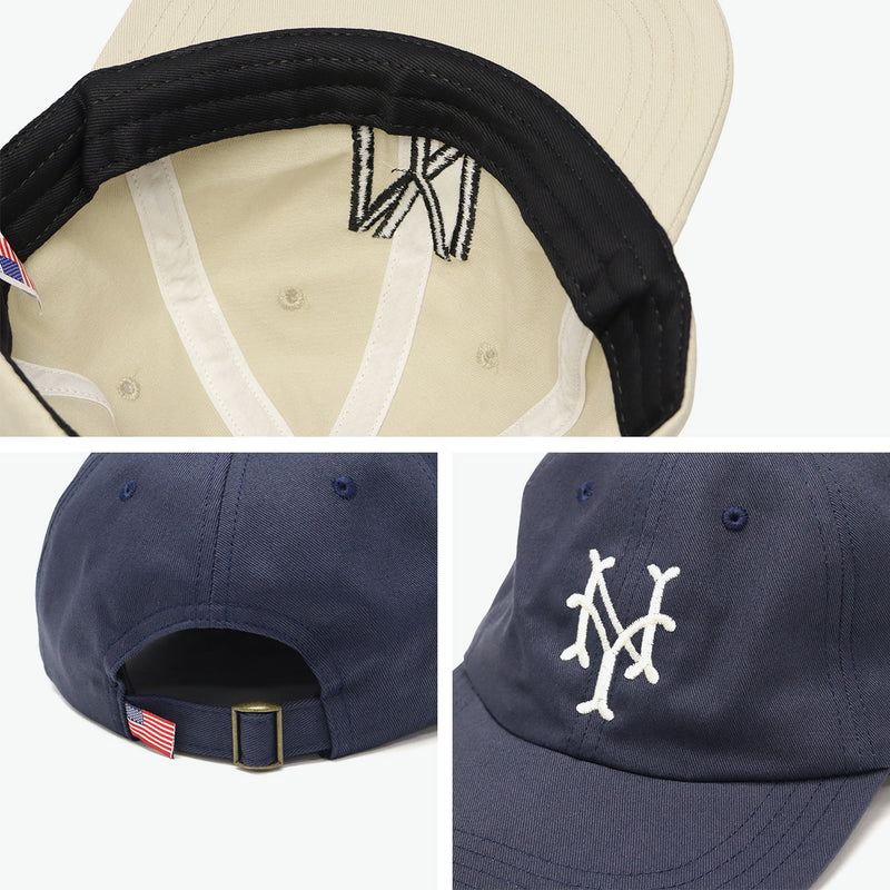 库珀镇球帽帽帽男士女士品牌Cooperstown Ball Cap棒球时尚低帽棉棉标志Broklyn Style WASHED CAP