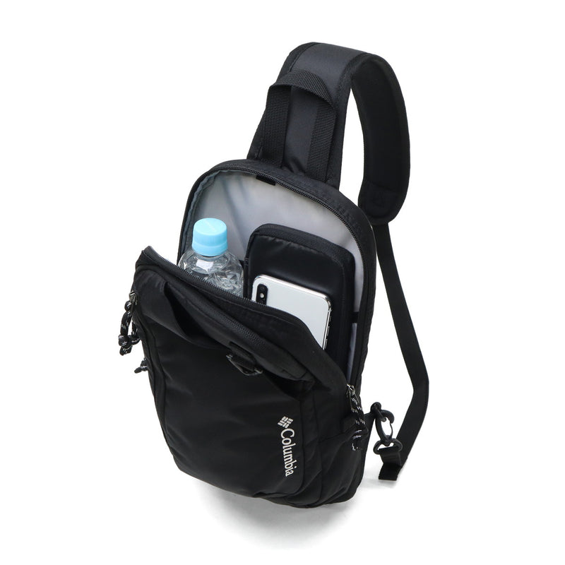 コロンビア ボディバッグ メンズ レディース 軽量 Columbia ショルダーバッグ 大きめ ブランド ワンショルダーバッグ 縦型 おしゃれ カジュアル シンプル 撥水 B5 5.2L Juno Forest BODY BAG PU8783