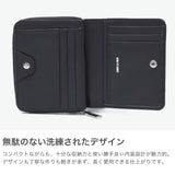 Commesmen wallet for men, bifold genuine leather, compact, COMME CA MEN brand zipper, leather, cowhide, coin purse, simple, stylish, wallet, bifold, bifold wallet, Prooche, round bifold wallet, WCM5612