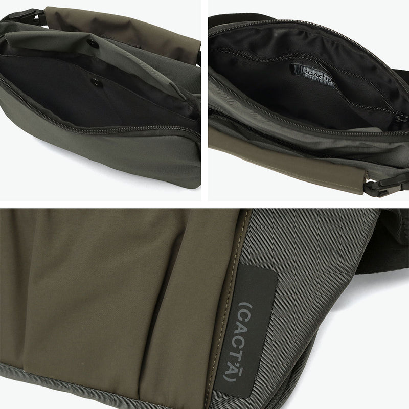 カクタ ボディバッグ メンズ レディース バッグ (CACT'A) ブランド 大容量 ボディーバッグ 斜めがけバッグ 斜め掛け ウエストバッグ 軽量 軽い A5 横型 タブレット アウトドア 大人 ROLLING BOTT BODY BAG 1060