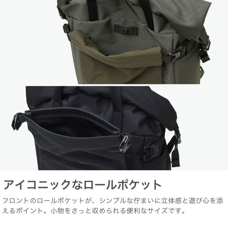 カクタ リュック メンズ レディース 大容量 (CACT'A) おしゃれ カジュアル 軽量 軽い 旅行 A4 B4 バックパック デイパック ナイロン ロールトップ PC 黒 ROLLING BOTT BACK PACK 1062