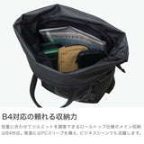 カクタ リュック メンズ レディース 大容量 (CACT'A) おしゃれ カジュアル 軽量 軽い 旅行 A4 B4 バックパック デイパック ナイロン ロールトップ PC 黒 ROLLING BOTT BACK PACK 1062
