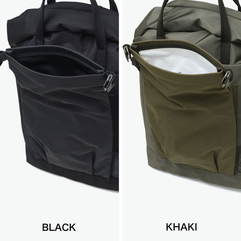 カクタ リュック メンズ レディース 大容量 (CACT'A) おしゃれ カジュアル 軽量 軽い 旅行 A4 B4 バックパック デイパック ナイロン ロールトップ PC 黒 ROLLING BOTT BACK PACK 1062