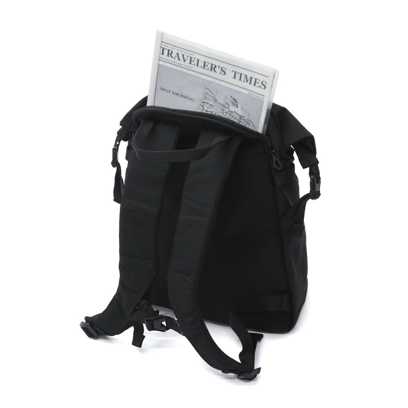 カクタ リュック メンズ レディース 大容量 (CACT'A) おしゃれ カジュアル 軽量 軽い 旅行 A4 B4 バックパック デイパック ナイロン ロールトップ PC 黒 ROLLING BOTT BACK PACK 1062