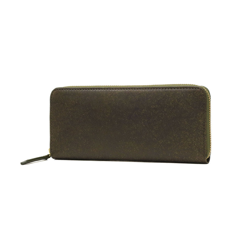 カクタ 長財布 メンズ レディース (CACT'A) 財布 大容量 本革 ラウンドファスナー ブランド 革 レザー ロングウォレット カード 小銭入れ 軽量 軽い おしゃれ グリーン 革財布 サイフ HABANA LONG WALLET 2045