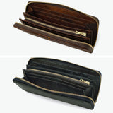 カクタ 長財布 メンズ レディース (CACT'A) 財布 大容量 本革 ラウンドファスナー ブランド 革 レザー ロングウォレット カード 小銭入れ 軽量 軽い おしゃれ グリーン 革財布 サイフ HABANA LONG WALLET 2045