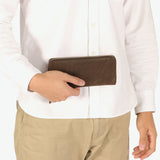 カクタ 長財布 メンズ レディース (CACT'A) 財布 大容量 本革 ラウンドファスナー ブランド 革 レザー ロングウォレット カード 小銭入れ 軽量 軽い おしゃれ グリーン 革財布 サイフ HABANA LONG WALLET 2045