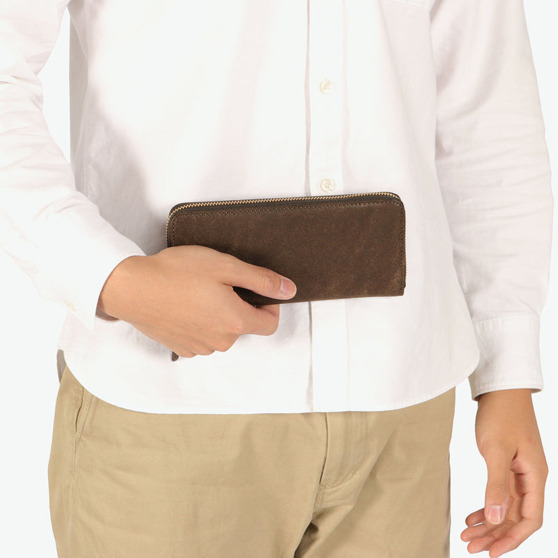 カクタ 長財布 メンズ レディース (CACT'A) 財布 大容量 本革 ラウンドファスナー ブランド 革 レザー ロングウォレット カード 小銭入れ 軽量 軽い おしゃれ グリーン 革財布 サイフ HABANA LONG WALLET 2045