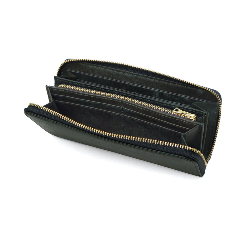 カクタ 長財布 メンズ レディース (CACT'A) 財布 大容量 本革 ラウンドファスナー ブランド 革 レザー ロングウォレット カード 小銭入れ 軽量 軽い おしゃれ グリーン 革財布 サイフ HABANA LONG WALLET 2045