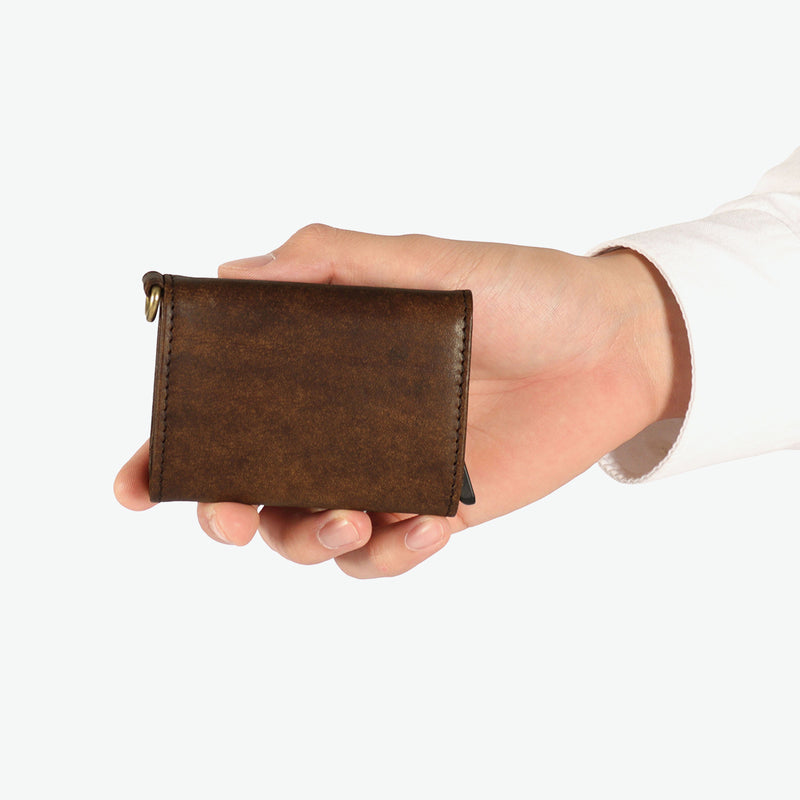 カクタ 三つ折り財布 メンズ レディース (CACT'A) 財布 ブランド 本革 三つ折り 革 レザー 小銭入れ スキミング防止 カードプロテクター ミニ財布 コンパクト 小さい おしゃれ HABANA PAYMENT HUNTER WALLET 2051