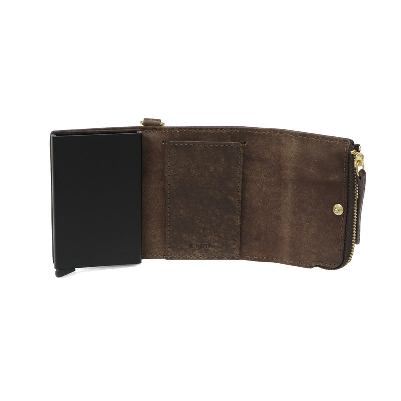 カクタ 三つ折り財布 メンズ レディース (CACT'A) 財布 ブランド 本革 三つ折り 革 レザー 小銭入れ スキミング防止 カードプロテクター ミニ財布 コンパクト 小さい おしゃれ HABANA PAYMENT HUNTER WALLET 2051