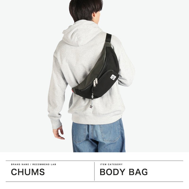 【日本正規品】 チャムス ボディバッグ メンズ レディース ウエスト バッグ CHUMS 横型 斜めがけ ショルダーバッグ 軽量 撥水 アウトドア 旅行 A5 SWEAT NYLON ファニーパックスウェットナイロン CH60-3973