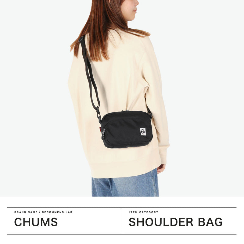 [정품 일본 제품] chums 어깨 가방 남성 여자 크로스 바디 백 chums 숄더백 작은 크로스 바디 성인 가벼운 가벼운 가로 수평 미니 3L 에코 재활용 가방 재활용 어깨 파우치 ch60-3966