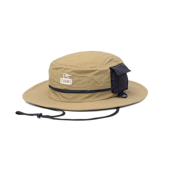 [Produk Jepun Tulen] Chums Hat Lelaki Lelaki Lelaki Musim Panas Chums Hat Sunshade Hat Perlindungan UV UV Spring Spring Spring Spring Insect Resect Whine With Chin String Breatetable UV Perlindungan Hitam Anti-Bug Hat CH05-1409