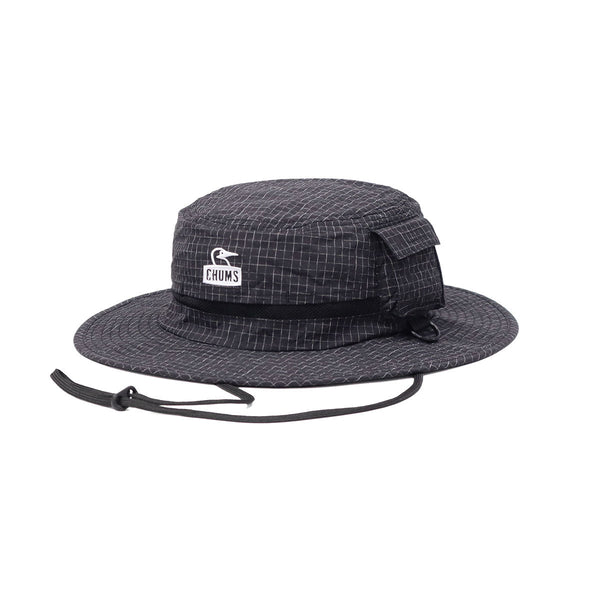 [Produk Jepun Tulen] Chums Hat Lelaki Lelaki Lelaki Musim Panas Chums Hat Sunshade Hat Perlindungan UV UV Spring Spring Spring Spring Insect Resect Whine With Chin String Breatetable UV Perlindungan Hitam Anti-Bug Hat CH05-1409