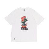 【日本正規品】 チャムス Tシャツ メンズ レディース 半袖 ブランド CHUMS トップス プリント 綿 100％ アウトドア 白 虫よけ加工 ブラック ANTI－BUG アンチバグウォーターインザフラワーズTシャツ CH01-2509