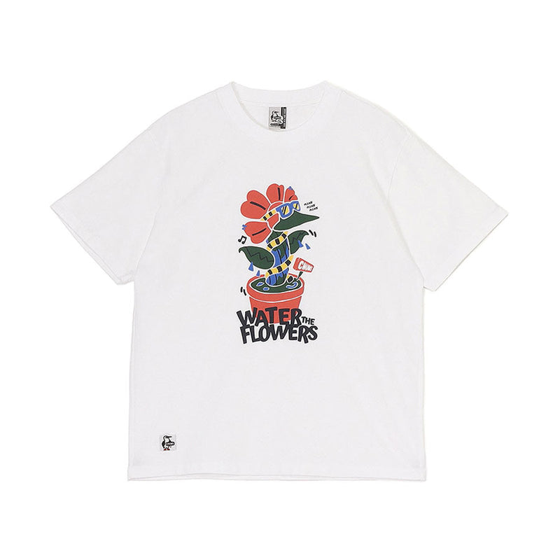 【日本正規品】 チャムス Tシャツ メンズ レディース 半袖 ブランド CHUMS トップス プリント 綿 100％ アウトドア 白 虫よけ加工 ブラック ANTI－BUG アンチバグウォーターインザフラワーズTシャツ CH01-2509