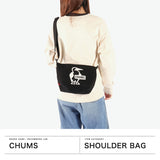 【日本正規品】 チャムス ショルダーバッグ メンズ レディース 斜めがけバッグ ブランド CHUMS 小さめ 斜めがけ 軽量 軽い ミニショルダー コンパクト 撥水 A5 5L ブービープリントショルダーバッグスウェット CH60-3980