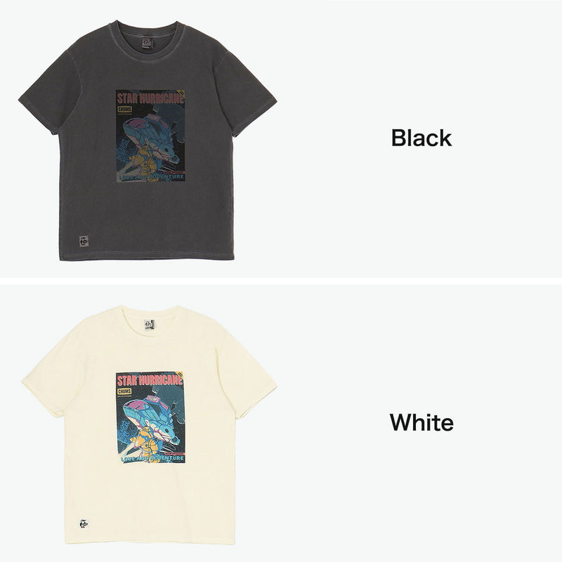 【日本正規品】 チャムス Tシャツ メンズ レディース ブランド CHUMS 半袖 綿 綿100％ プリント かわいい かっこいい カジュアル グラフィックTシャツ チャムススターハリケーンTシャツ CH01-2529