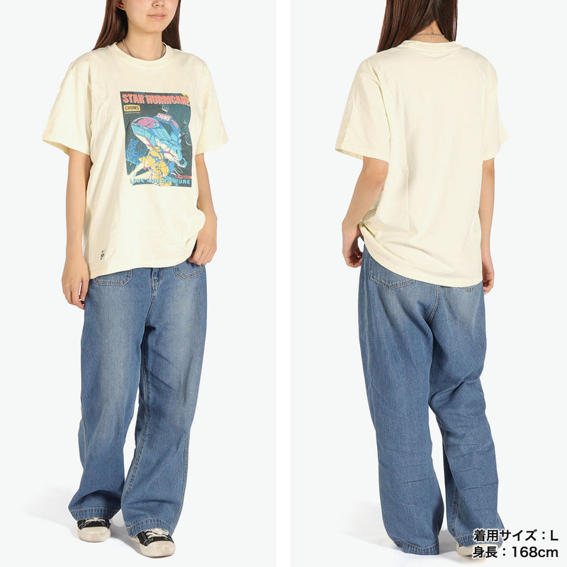 【日本正規品】 チャムス Tシャツ メンズ レディース ブランド CHUMS 半袖 綿 綿100％ プリント かわいい かっこいい カジュアル グラフィックTシャツ チャムススターハリケーンTシャツ CH01-2529