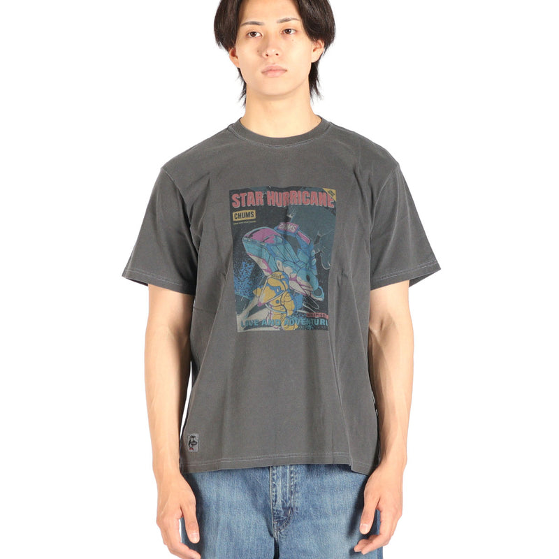 【日本正規品】 チャムス Tシャツ メンズ レディース ブランド CHUMS 半袖 綿 綿100％ プリント かわいい かっこいい カジュアル グラフィックTシャツ チャムススターハリケーンTシャツ CH01-2529