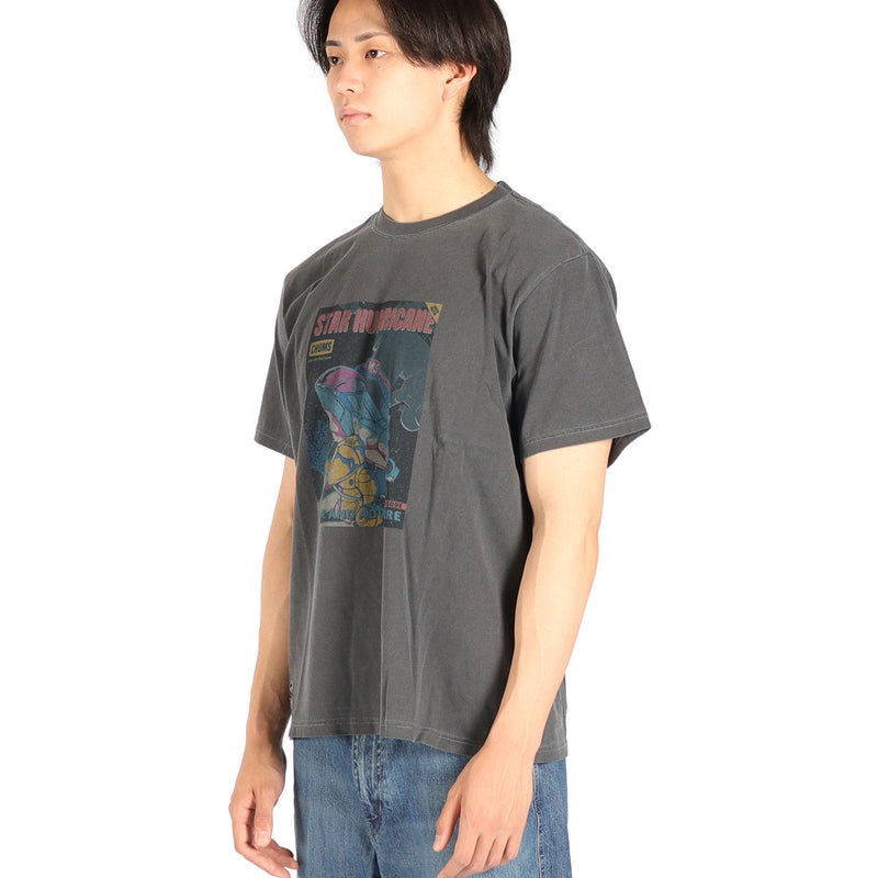 【日本正規品】 チャムス Tシャツ メンズ レディース ブランド CHUMS 半袖 綿 綿100％ プリント かわいい かっこいい カジュアル グラフィックTシャツ チャムススターハリケーンTシャツ CH01-2529