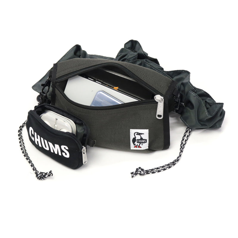 【日本正規品】 チャムス ショルダーバッグ メンズ レディース 斜めがけバッグ CHUMS バッグ 小さめ 軽量 軽い 斜めがけ ミニ ウエストポーチ 2WAY 撥水 SWEAT NYLON ウエアラブルスリングショルダーバッグ CH60-3880