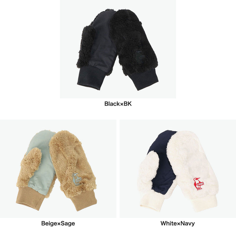 【日本正規品】 チャムス 手袋 メンズ レディース 防寒 ミトン CHUMS ブランド 暖かい おしゃれ 冬 プレゼント フリース もこもこ ボア ふわふわ かわいい BOOBY ELMO ブービーエルモミトン CH09-1362