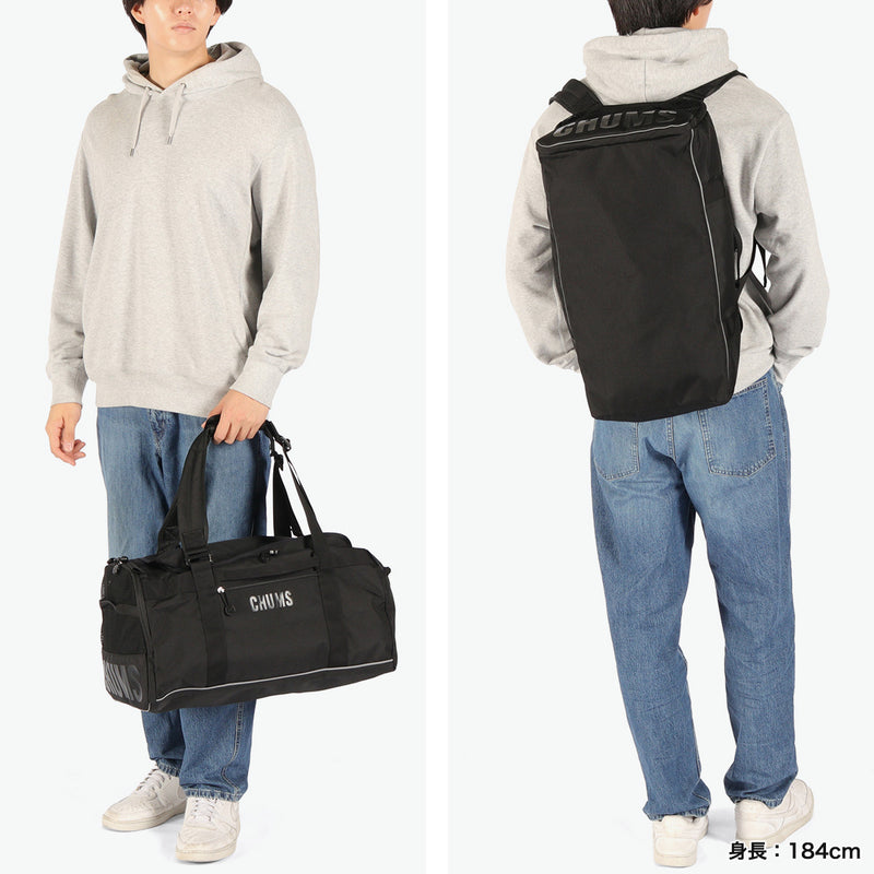 【日本正規品】 チャムス ボストンバッグ 修学旅行 メンズ レディース 軽量 かわいい 旅行 CHUMS バッグ リュック 小学生 中学生 高校生 子供 35L B4 RECYCLE BAG リサイクルチャムス2ウェイボストンバッグ35 CH60-4026