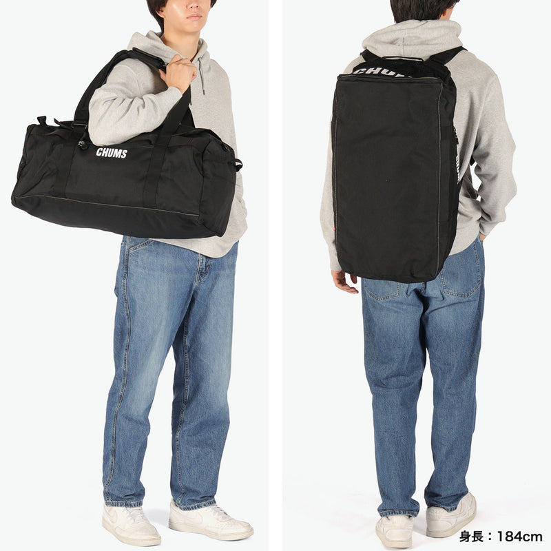 【日本正規品】 チャムス ボストンバッグ 修学旅行 メンズ レディース 軽量 かわいい 旅行 CHUMS バッグ リュック 小学生 中学生 高校生 子供 45L B4 RECYCLE BAG リサイクルチャムス2ウェイボストンバッグ45 CH60-4019