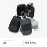 CIE キーケース メンズ レディース ブランド シー 鍵 ケース スマートキー ミニポーチ カラビナ オシャレ 鍵入れ コンパクト ラウンドファスナー 小さい ポーチ 小物入れ 防水 撥水 日本製 GRID3 KEYCASE2-L 032072